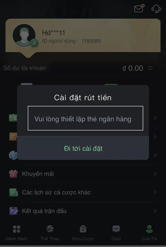 lập thẻ ngân hàng Bet88