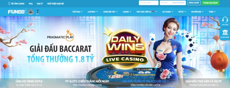 Nhà cái uy tín casino online  Fun88
