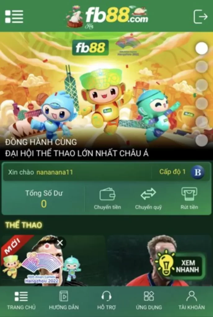 rút tiền FB88