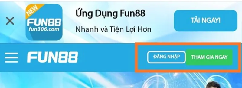 chọn tham gia ngay Fun88