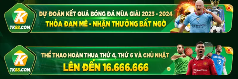 Khuyến mãi thể thao TK88