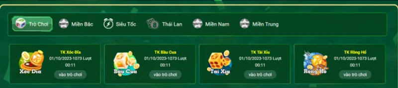Trò chơi xổ số TK88
