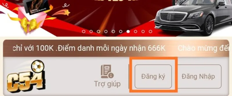 bấm đăng ký C54