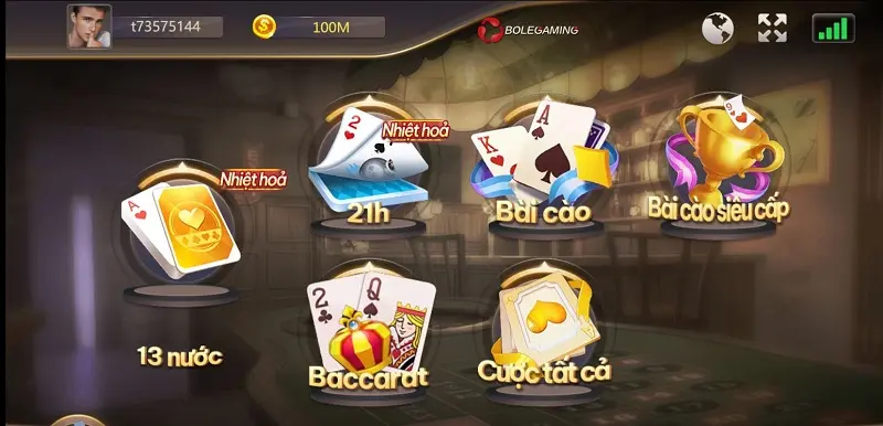 Lựa chọn những trò chơi game bài VNLoto quen thuộc