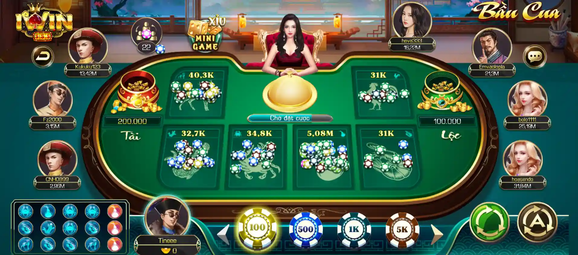 Các kiểu cược thông dụng thường thấy trong live xóc đĩa