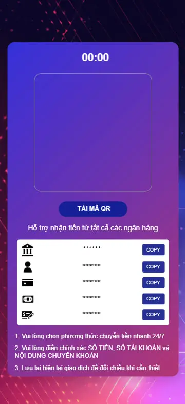 Gửi tiền vào N88