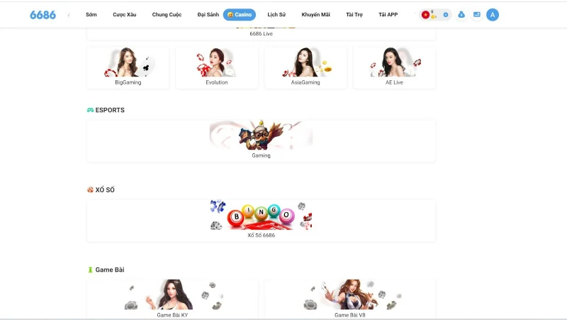 6686BET - Sân chơi giải trí uy tín nhất thị trường cá cược