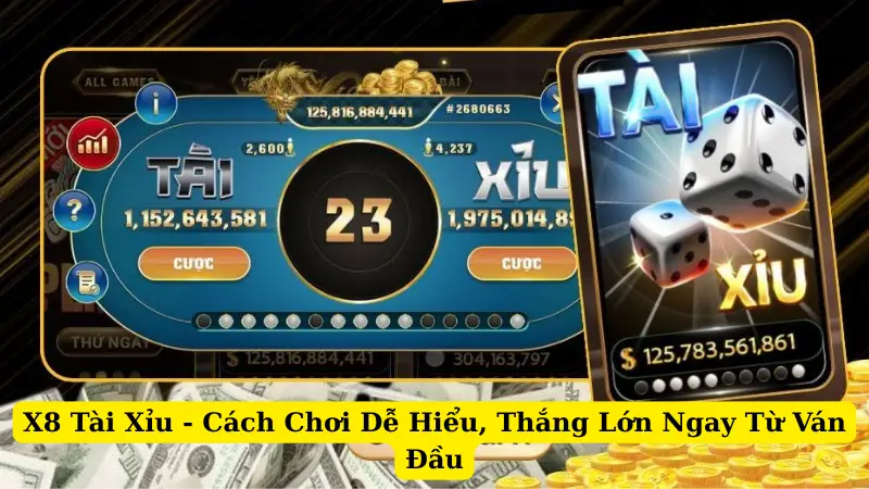 X8 Tài Xỉu - Cách Chơi Dễ Hiểu, Thắng Lớn Ngay Từ Ván Đầu